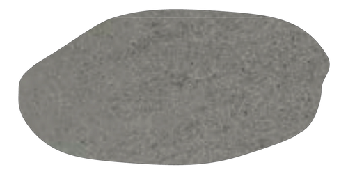 Table Canyon en micro-béton, vue de dessus