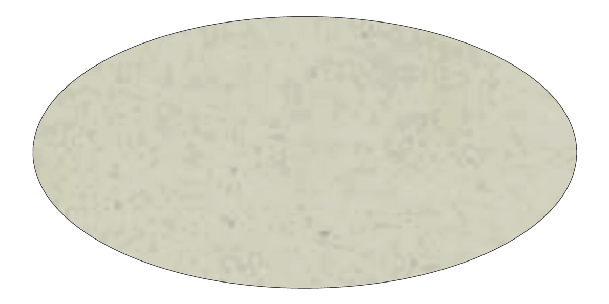 Table Eclips en micro-béton, vue de dessus